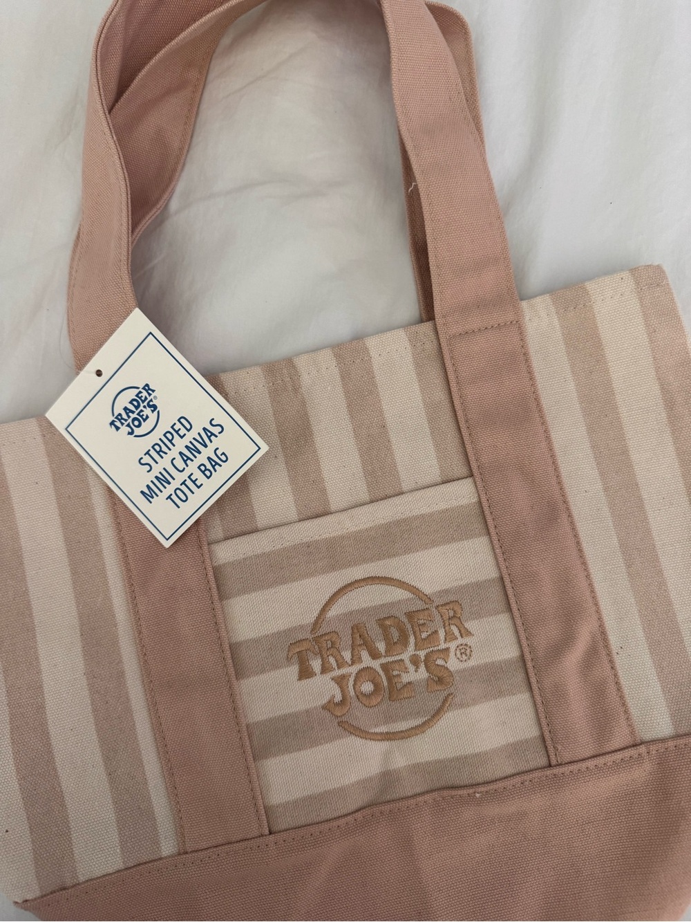 Trader Joe's Stripe Canvas Tote